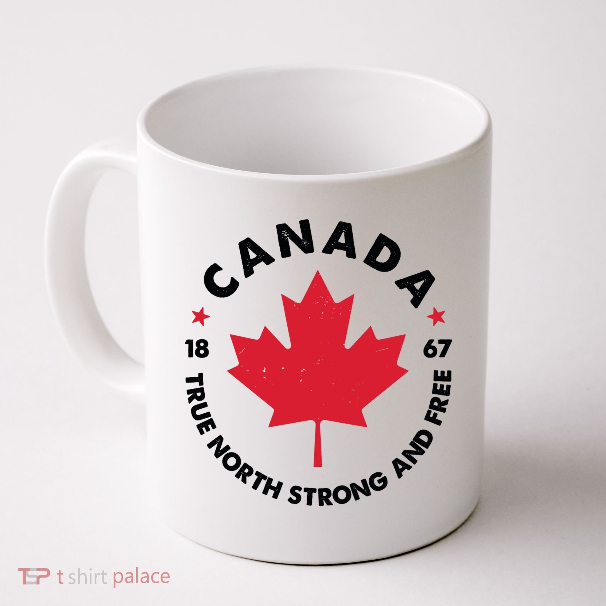 True North Strong And Free Canada Coffee Mug