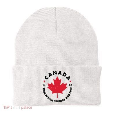 True North Strong And Free Canada Beanie