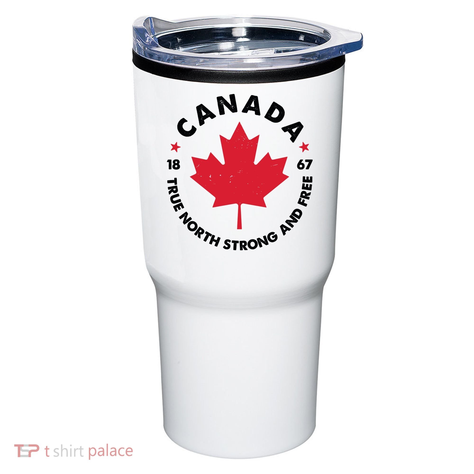 True North Strong And Free Canada Tumbler