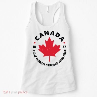 True North Strong And Free Canada Women's Tank Top