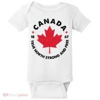 True North Strong And Free Canada Baby Bodysuit thumb 0