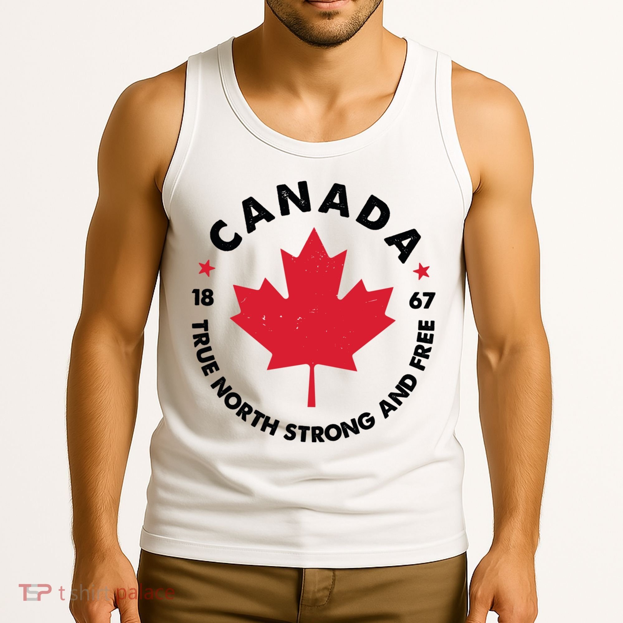 True North Strong And Free Canada Tank Top