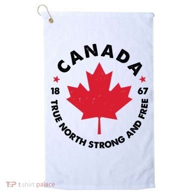 True North Strong And Free Canada Golf Towel