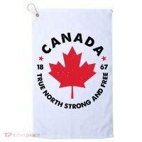 True North Strong And Free Canada Golf Towel thumb 0