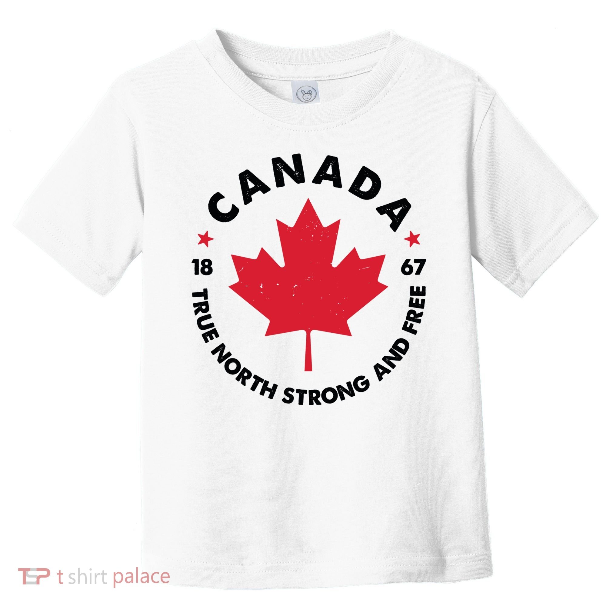 True North Strong And Free Canada Toddler T-Shirt