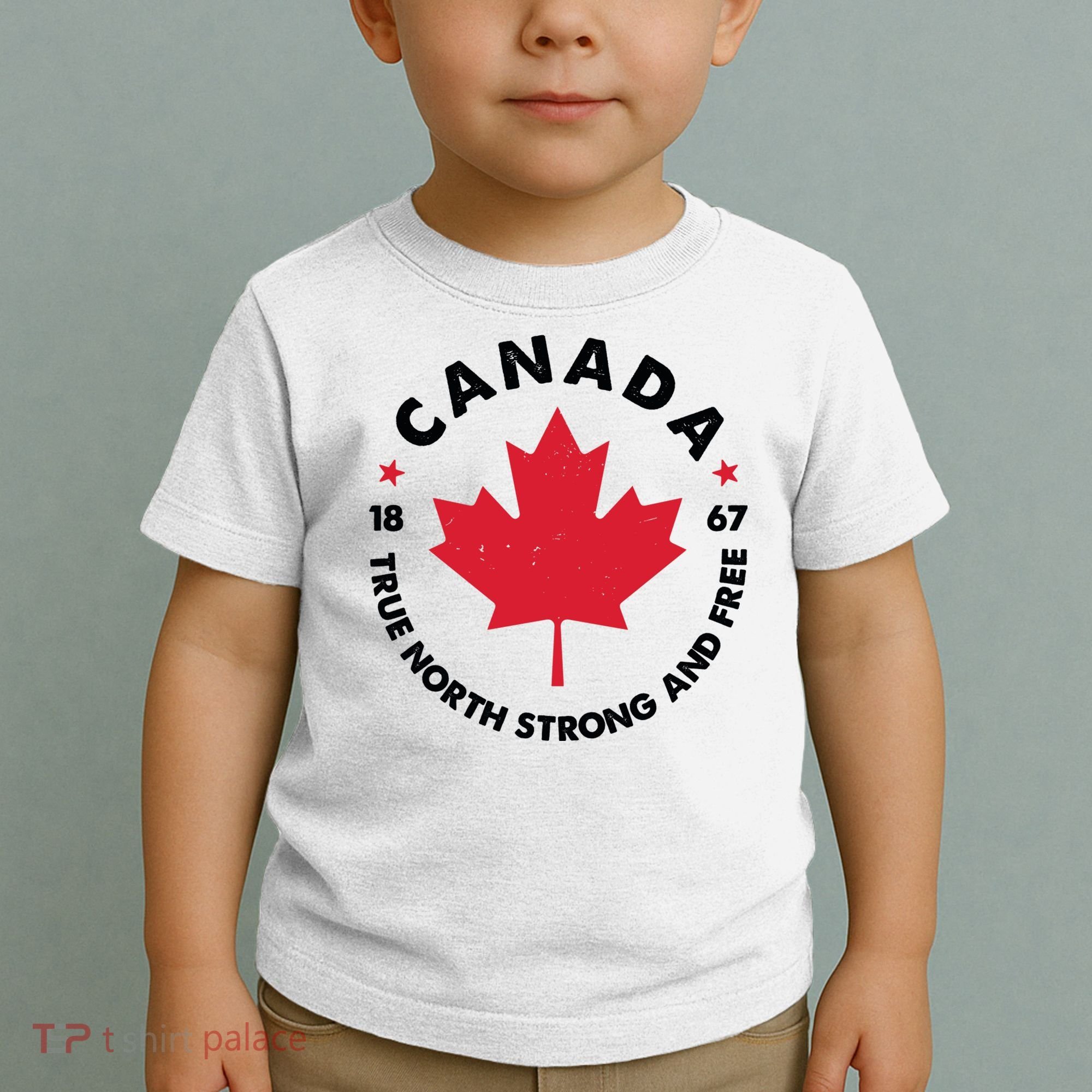 True North Strong And Free Canada Toddler T-Shirt
