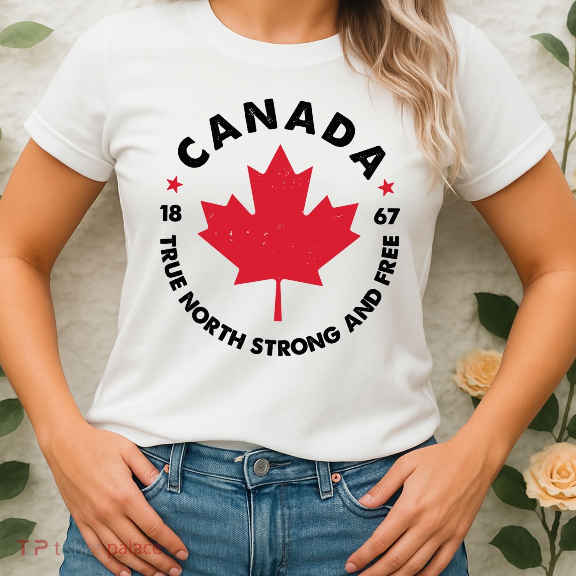True North Strong And Free Canada Women's T-Shirt