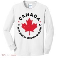 True North Strong And Free Canada Kids Long Sleeve Shirt thumb 0