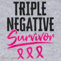 Triple Negative Survivor TNBC Breast Cancer Awareness Women's Sweatshirt thumb 2