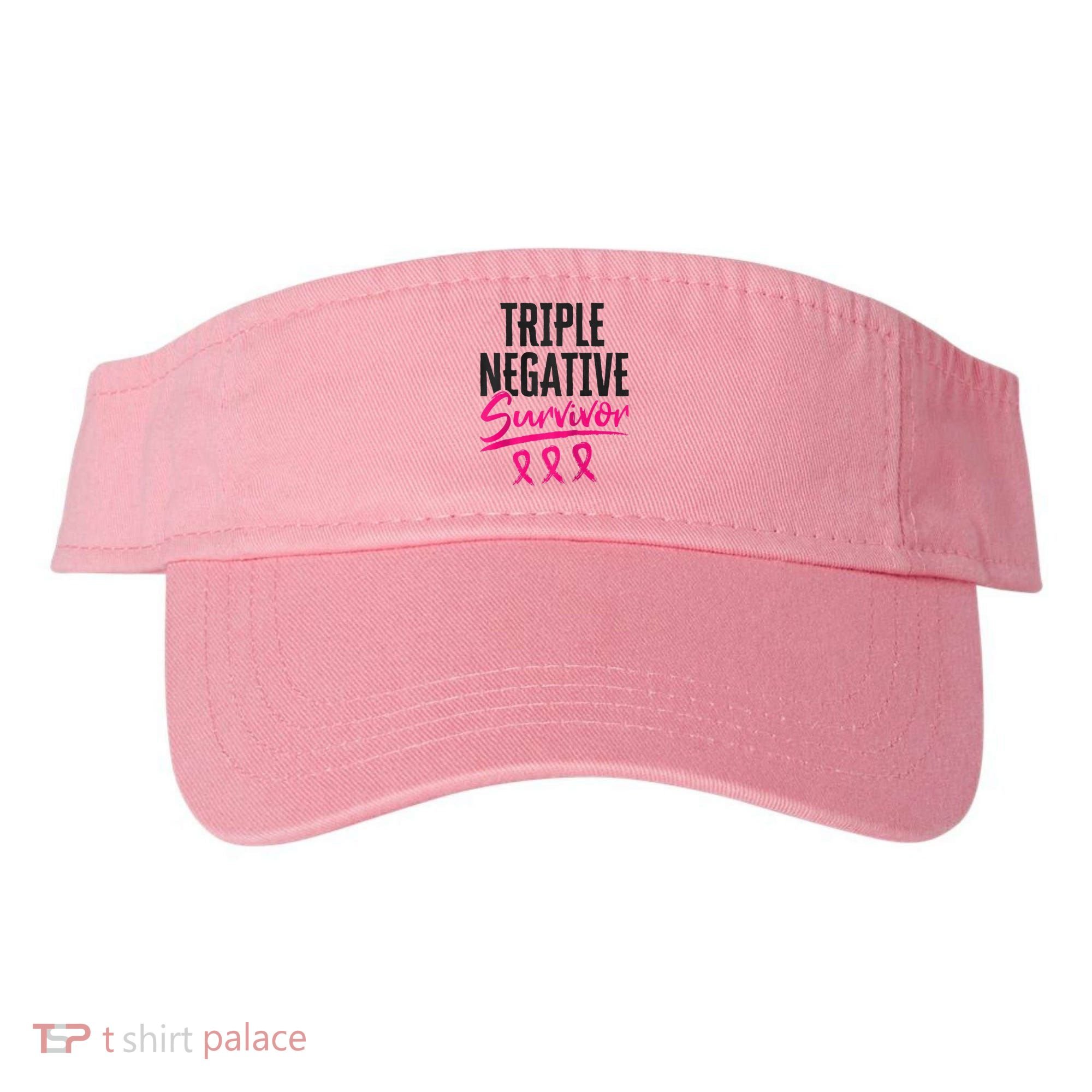 Triple Negative Survivor TNBC Breast Cancer Awareness Visor