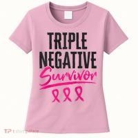 Triple Negative Survivor TNBC Breast Cancer Awareness Women's T-Shirt thumb 0