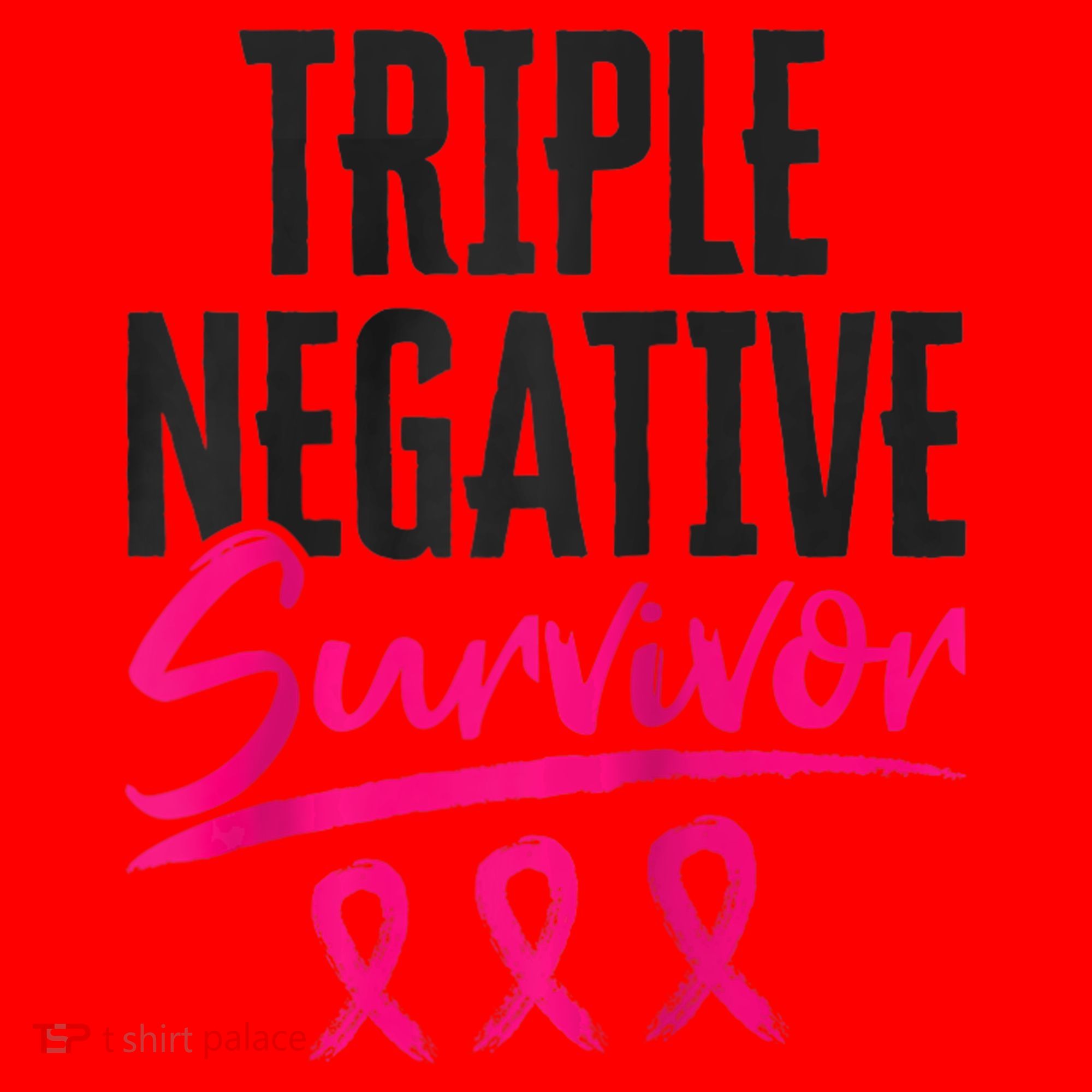 Triple Negative Survivor TNBC Breast Cancer Awareness Santa Hat
