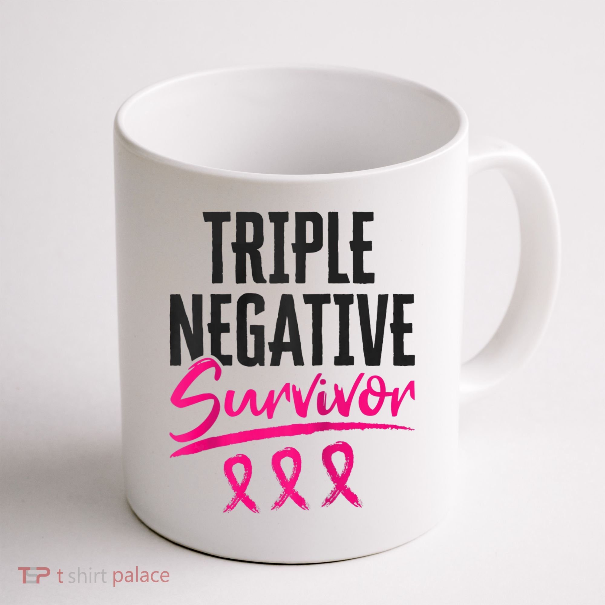 Triple Negative Survivor TNBC Breast Cancer Awareness Coffee Mug