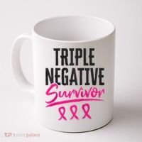 Triple Negative Survivor TNBC Breast Cancer Awareness Coffee Mug thumb 0