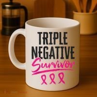 Triple Negative Survivor TNBC Breast Cancer Awareness Coffee Mug thumb 4