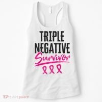 Triple Negative Survivor TNBC Breast Cancer Awareness Women's Tank Top thumb 0