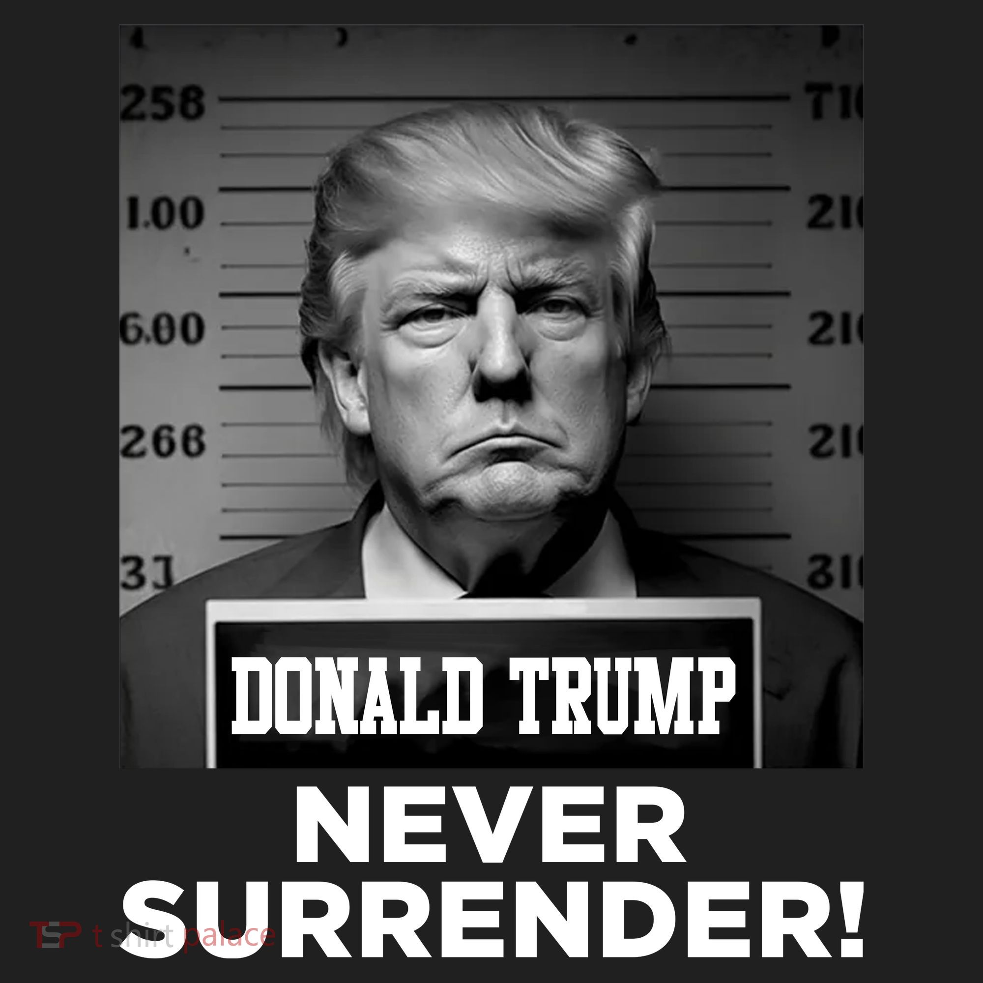 Trump Never Surrender 2024 Mugshot Beanie