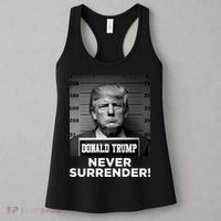 Trump Never Surrender 2024 Mugshot Women's Tank Top thumb 3
