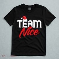 Team Nice Shirt Funny Couple Matching Outfit Team Naughty TShirt T-Shirt thumb 5