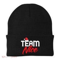 Team Nice Shirt Funny Couple Matching Outfit Team Naughty TShirt Beanie thumb 0