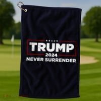Trump Never Surrender 2024 Golf Towel thumb 1