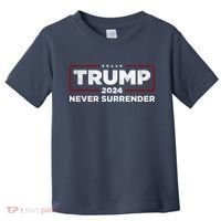 Trump Never Surrender 2024 Toddler T-Shirt thumb 0