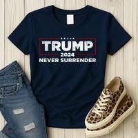 Trump Never Surrender 2024 Women's T-Shirt thumb 3