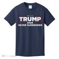 Trump Never Surrender 2024 Kids T-Shirt thumb 0