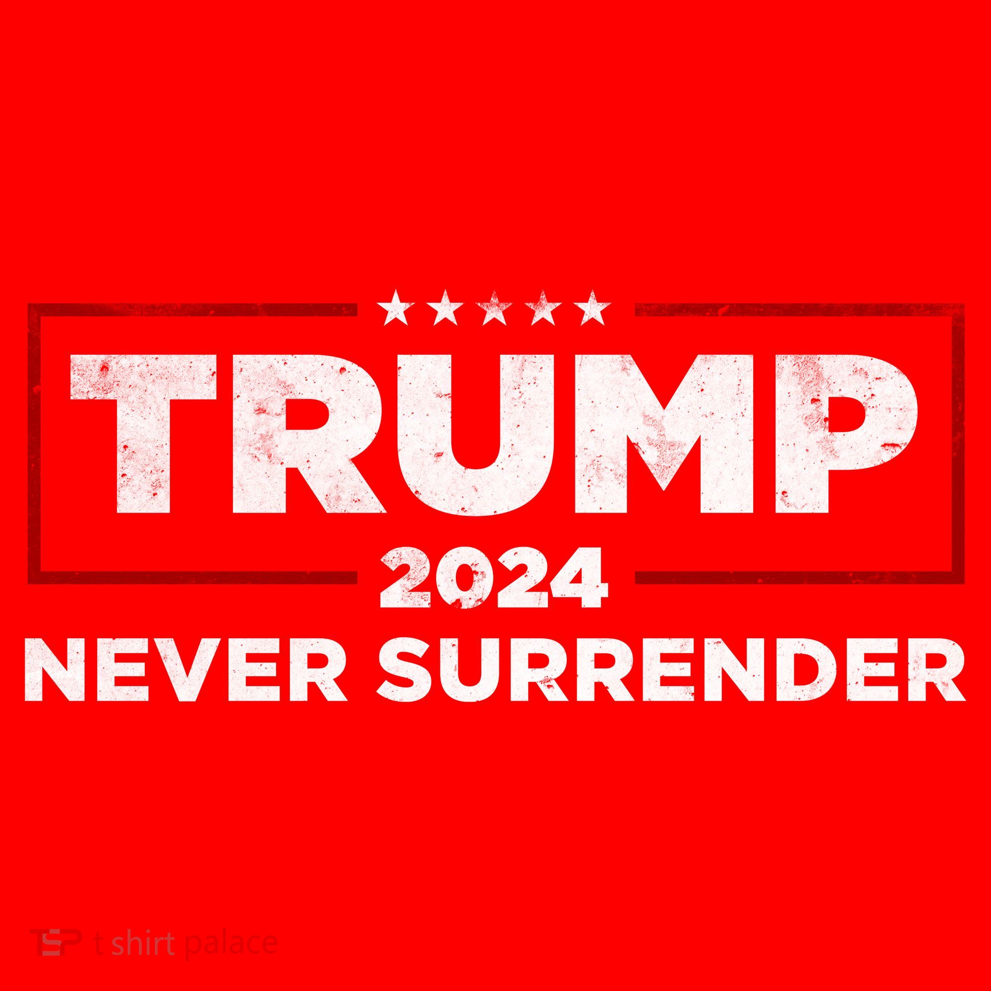 Trump Never Surrender 2024 Santa Hat