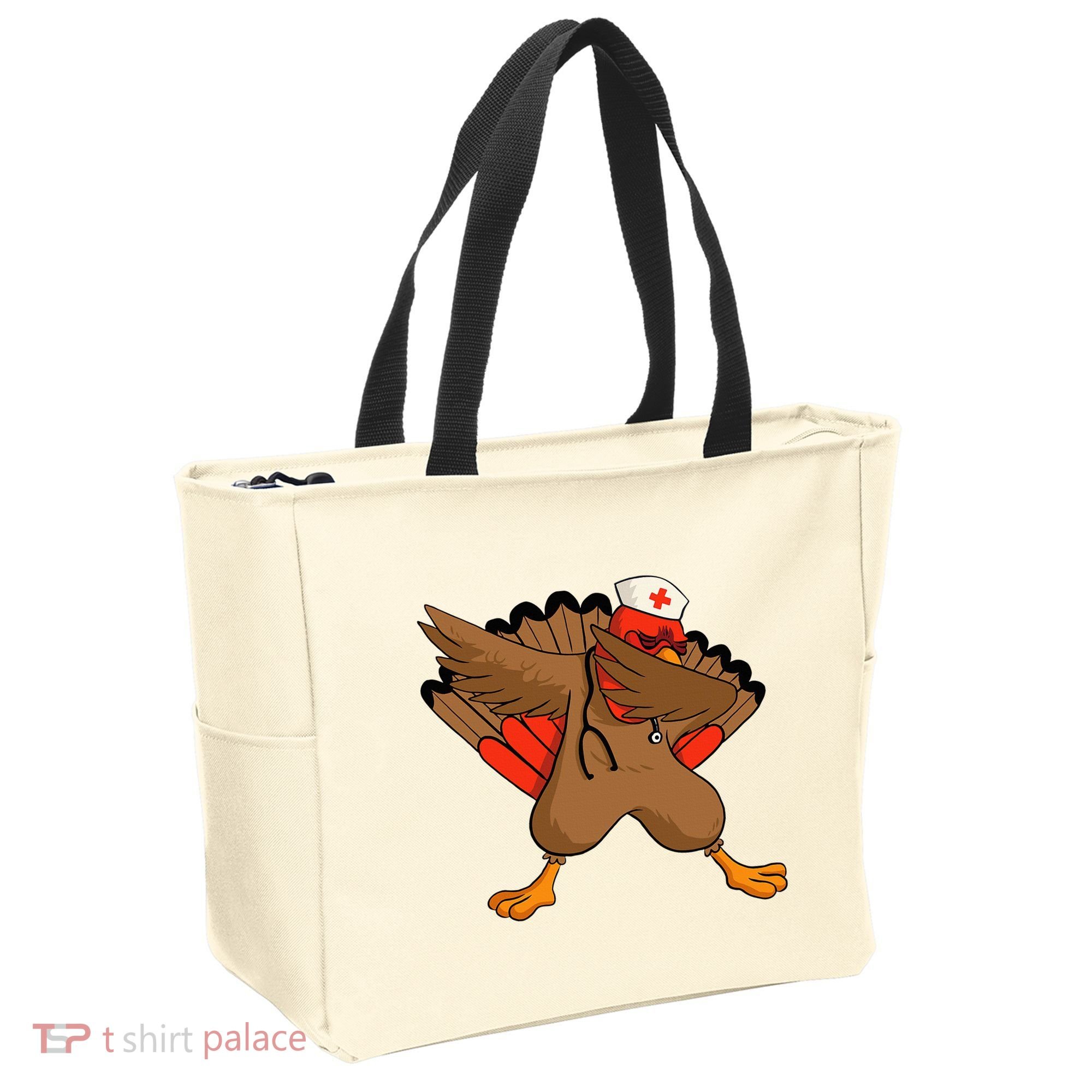 Turkey Nurse Stethoscope Thanksgiving Nurse Turkey Tote Bag