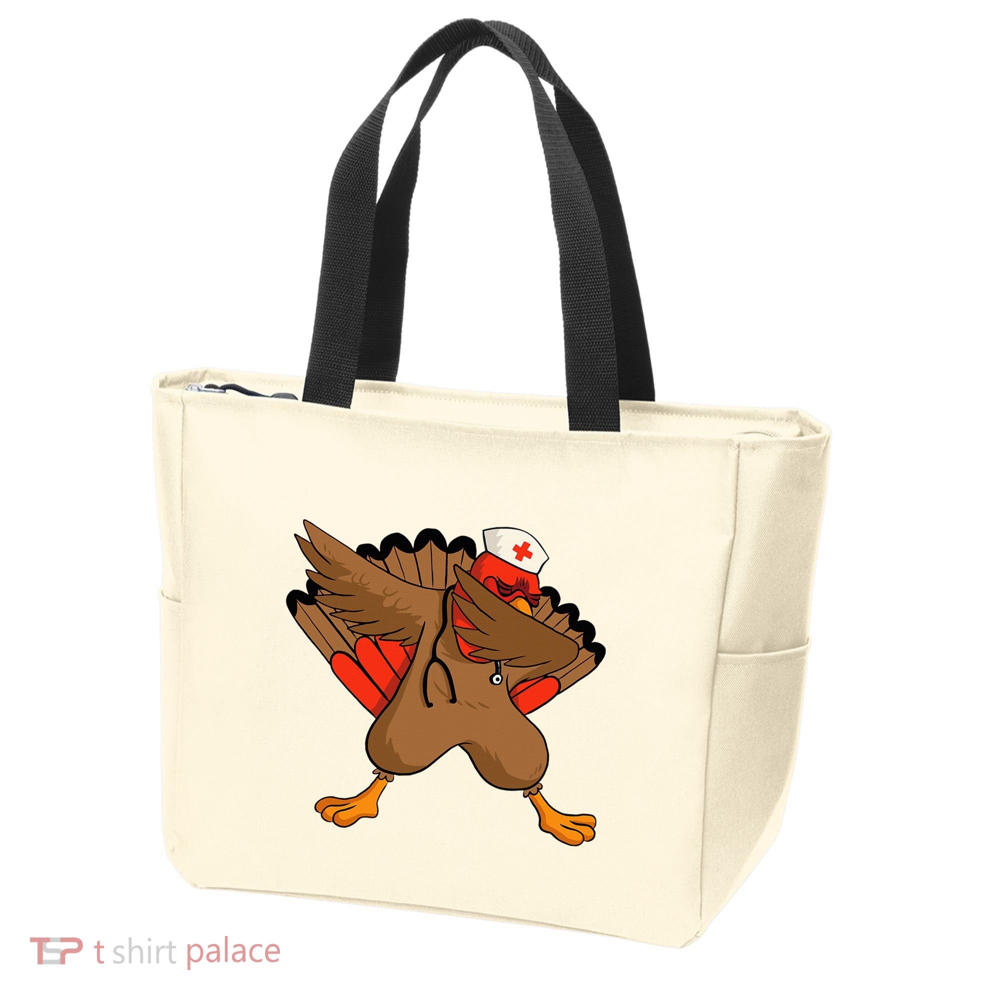 Turkey Nurse Stethoscope Thanksgiving Nurse Turkey Tote Bag
