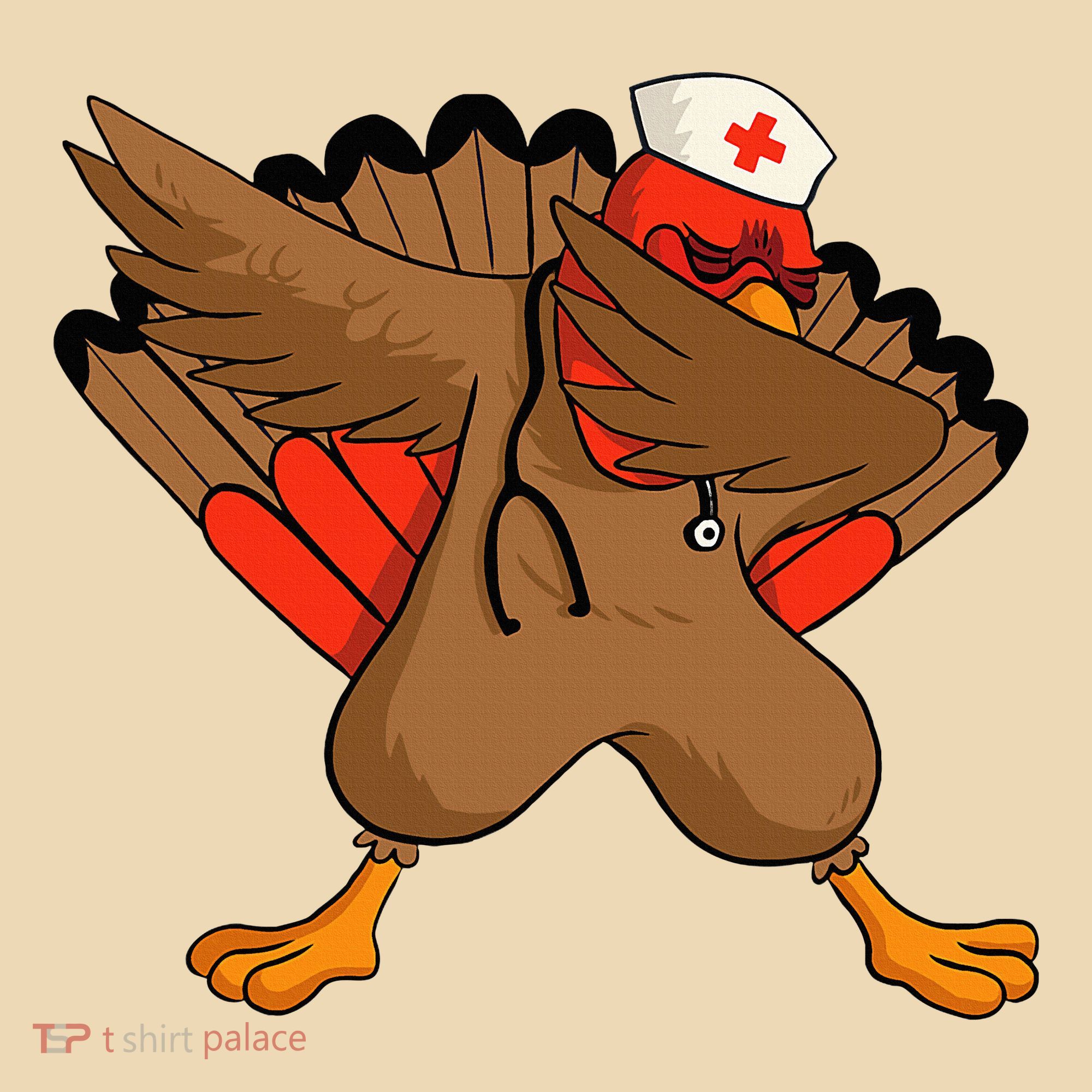 Turkey Nurse Stethoscope Thanksgiving Nurse Turkey Tote Bag