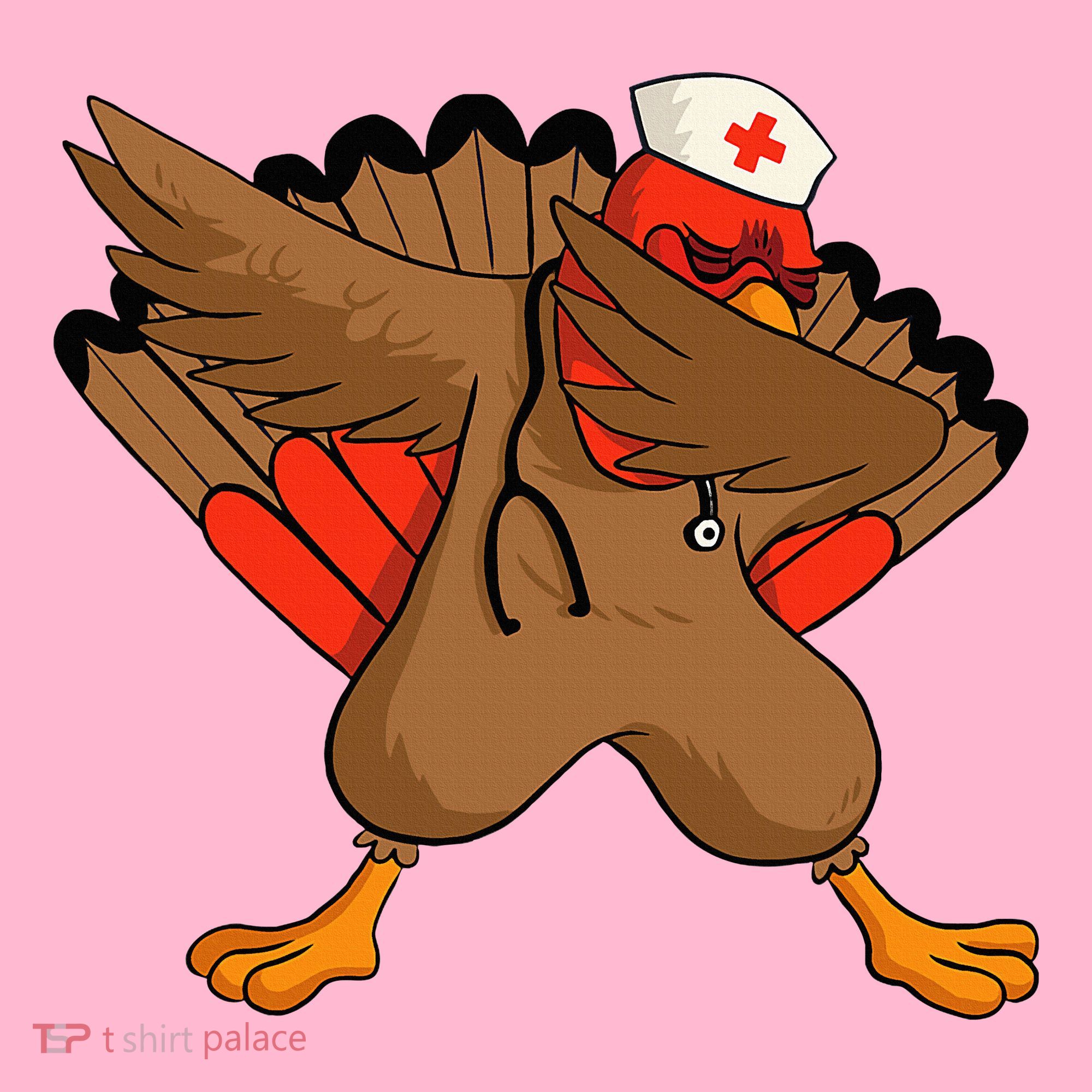 Turkey Nurse Stethoscope Thanksgiving Nurse Turkey Coaster