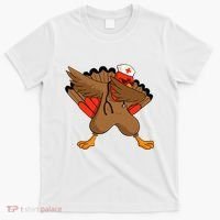 Turkey Nurse Stethoscope Thanksgiving Nurse Turkey T-Shirt thumb 0
