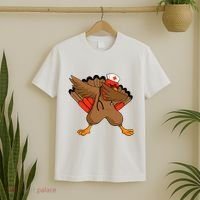 Turkey Nurse Stethoscope Thanksgiving Nurse Turkey T-Shirt thumb 2