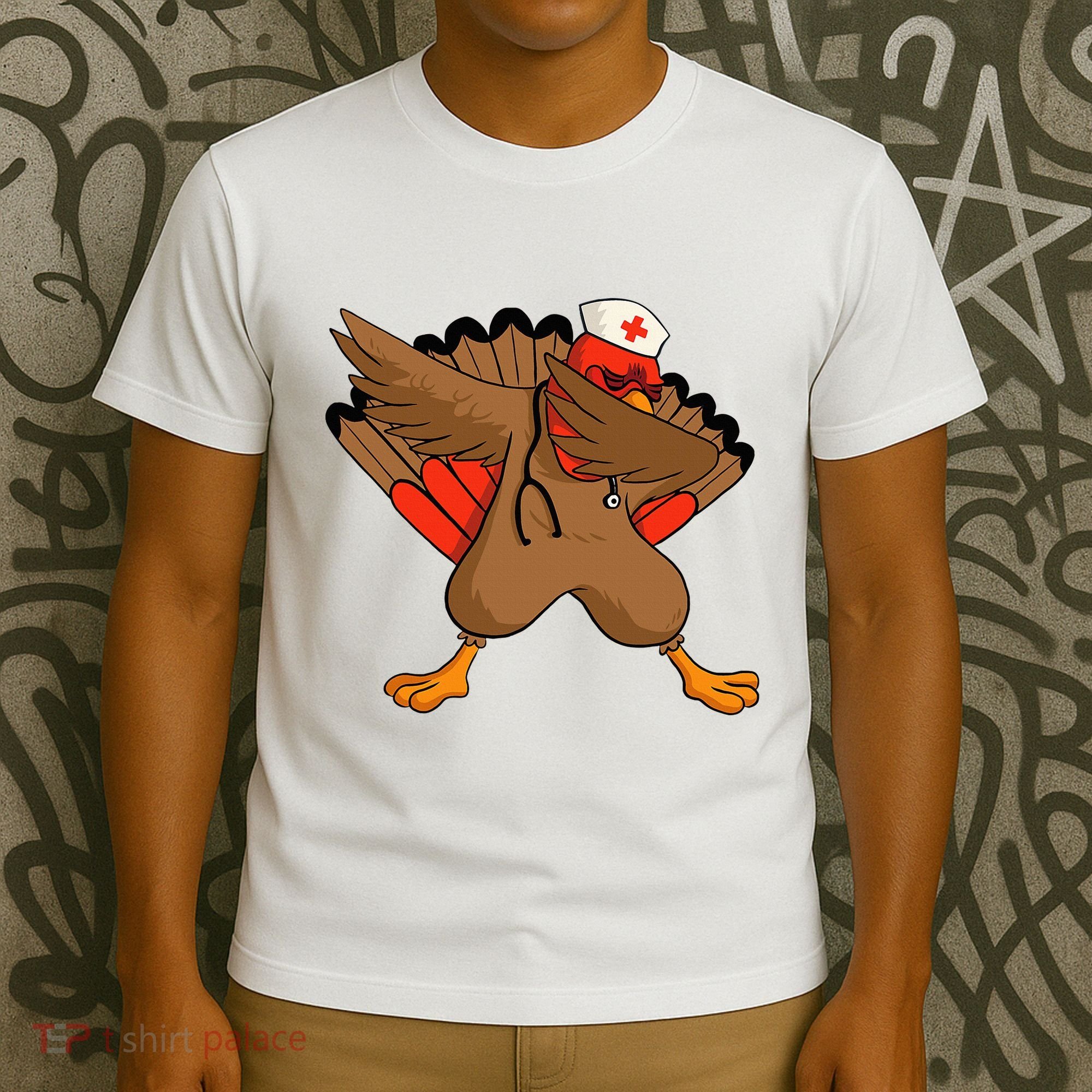 Turkey Nurse Stethoscope Thanksgiving Nurse Turkey T-Shirt
