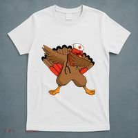 Turkey Nurse Stethoscope Thanksgiving Nurse Turkey T-Shirt thumb 5