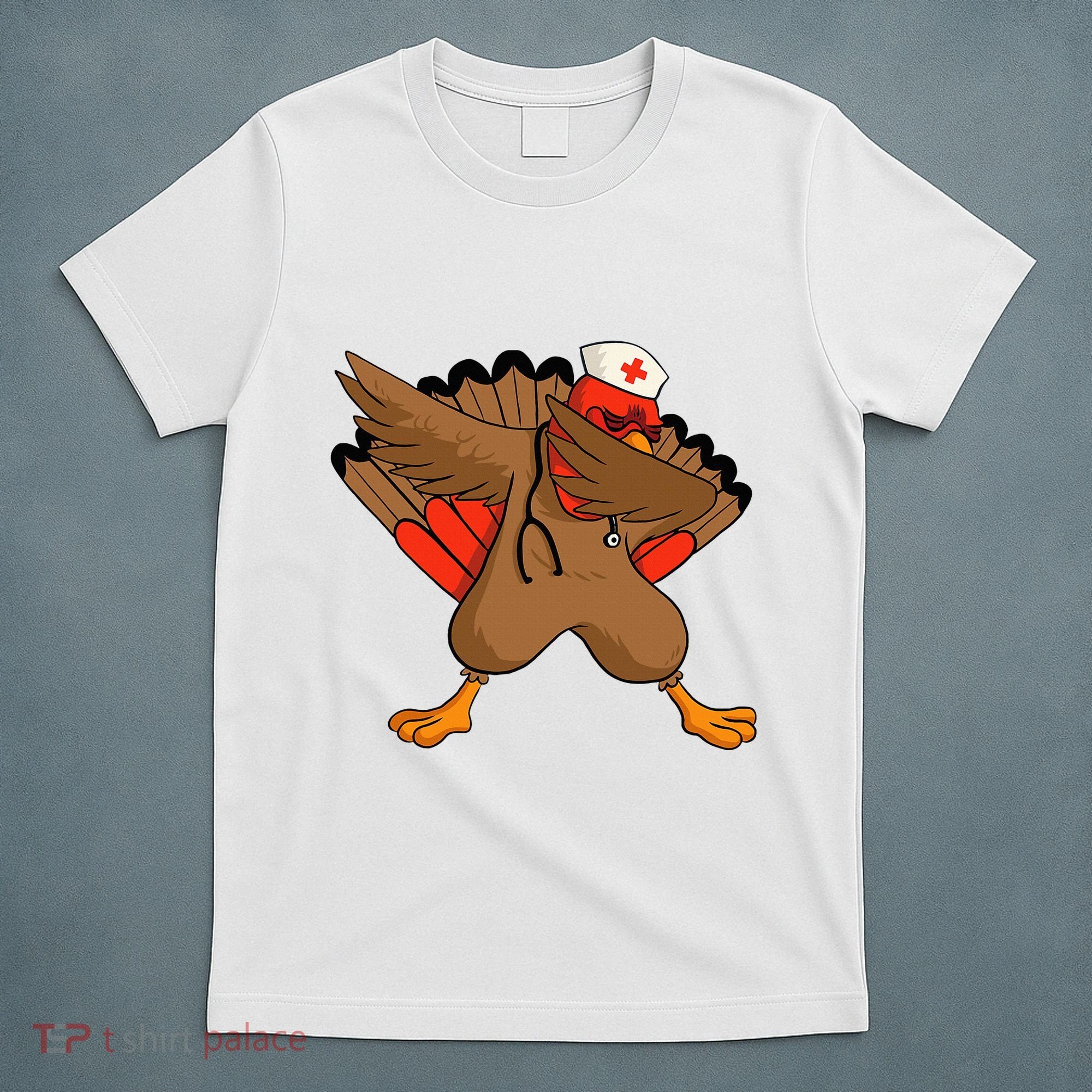 Turkey Nurse Stethoscope Thanksgiving Nurse Turkey T-Shirt