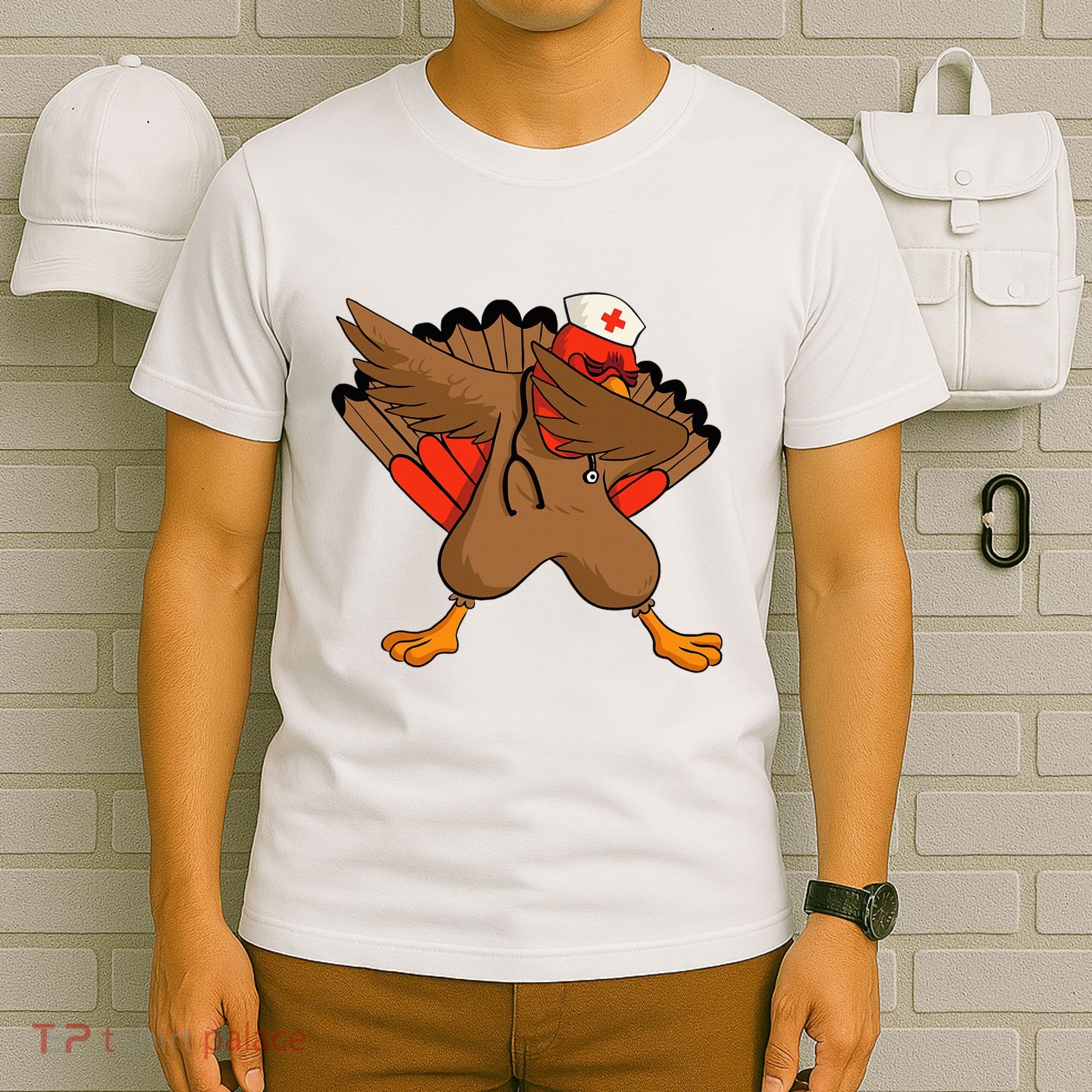 Turkey Nurse Stethoscope Thanksgiving Nurse Turkey T-Shirt
