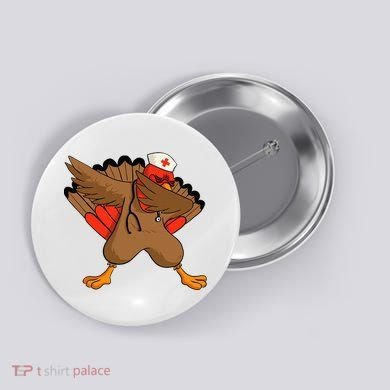 Turkey Nurse Stethoscope Thanksgiving Nurse Turkey Button