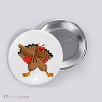 Turkey Nurse Stethoscope Thanksgiving Nurse Turkey Button thumb 0