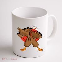Turkey Nurse Stethoscope Thanksgiving Nurse Turkey Coffee Mug thumb 1