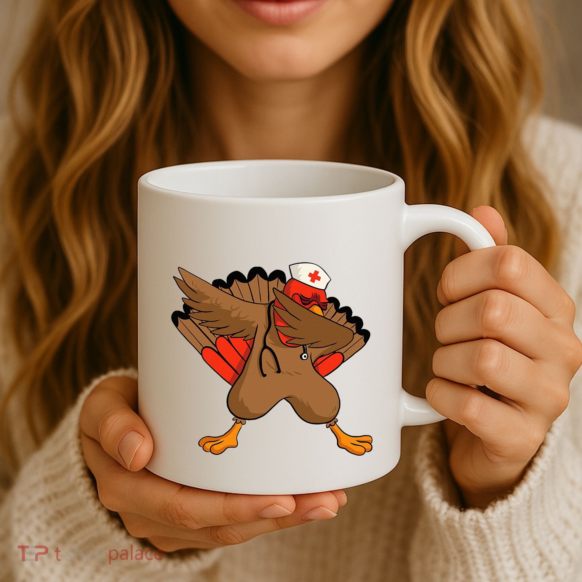 Turkey Nurse Stethoscope Thanksgiving Nurse Turkey Coffee Mug