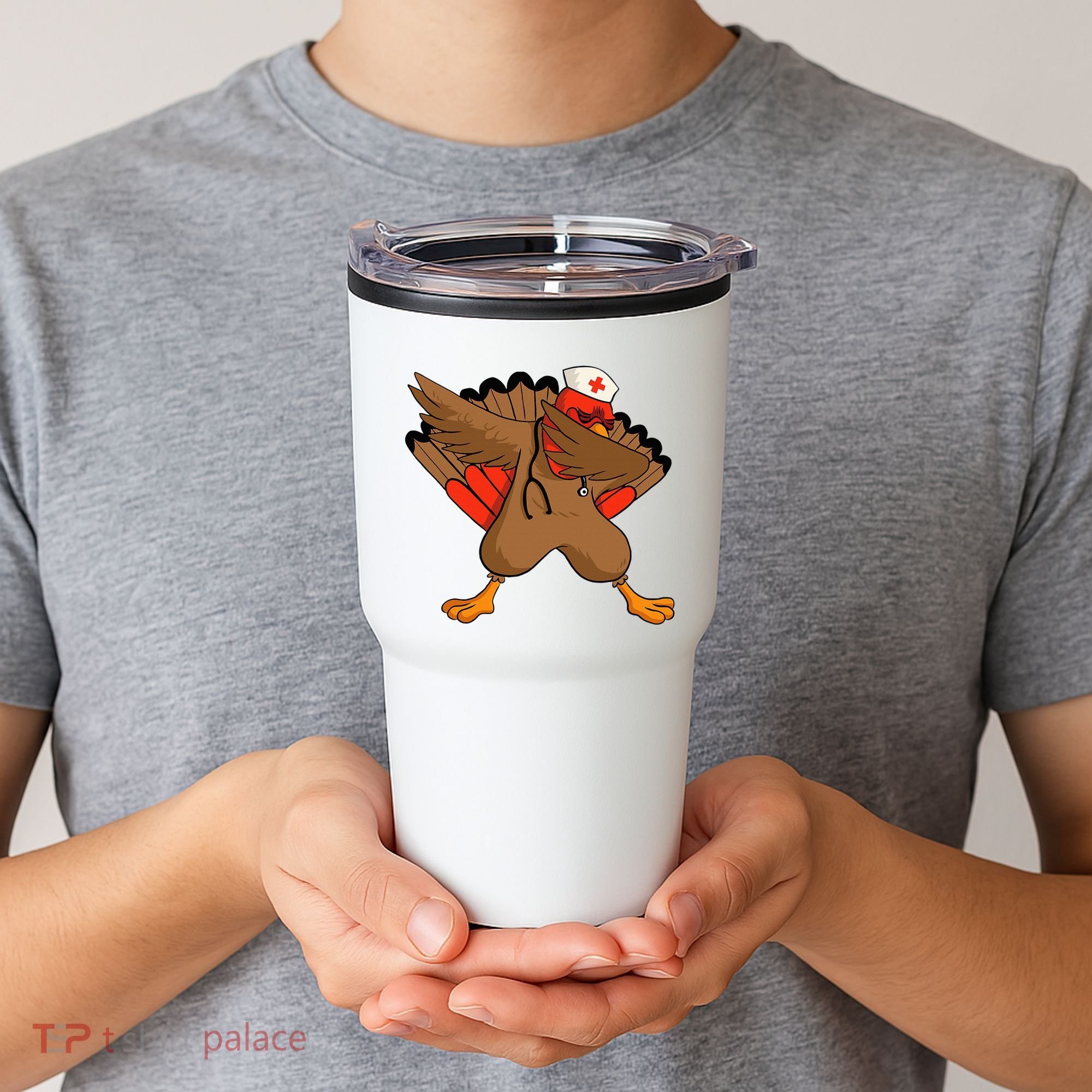 Turkey Nurse Stethoscope Thanksgiving Nurse Turkey Tumbler