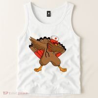 Turkey Nurse Stethoscope Thanksgiving Nurse Turkey Tank Top thumb 2