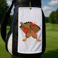 Turkey Nurse Stethoscope Thanksgiving Nurse Turkey Golf Towel thumb 2
