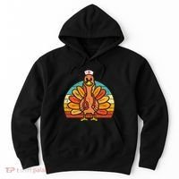 Turkey Nurse Stethoscope Thanksgiving Fall Scrub Top Hoodie thumb 0