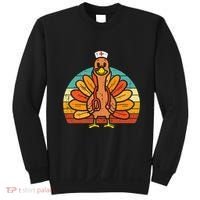 Turkey Nurse Stethoscope Thanksgiving Fall Scrub Top Sweatshirt thumb 0