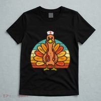 Turkey Nurse Stethoscope Thanksgiving Fall Scrub Top T-Shirt thumb 5