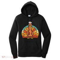 Turkey Nurse Stethoscope Thanksgiving Fall Scrub Top Women's Hoodie thumb 0